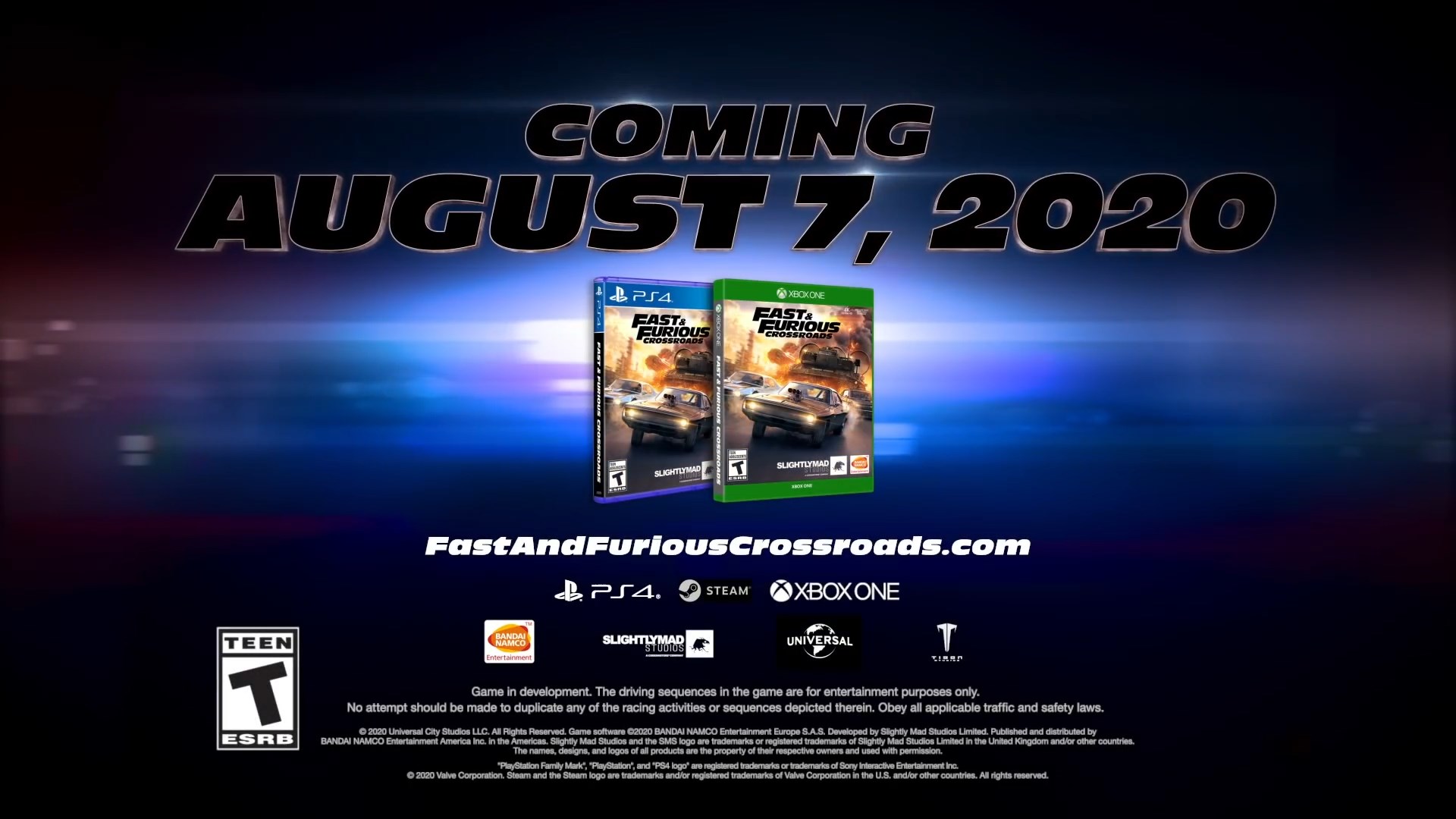  Fast & Furious Crossroads - PlayStation 4 : Bandai Namco Games  Amer, Namco: Video Games